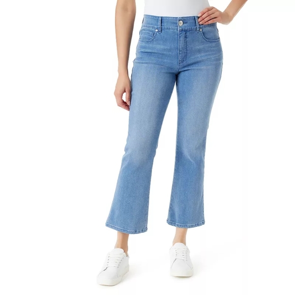 Gloria Vanderbilt Classic Blue Wide Leg Jeans - Picture 1 of 2